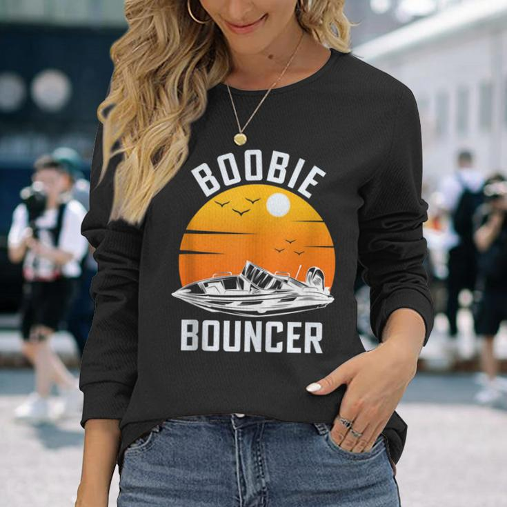 Sailing Boat Boobie Bouncer Vintage Long Sleeve T-Shirt Gifts for Her