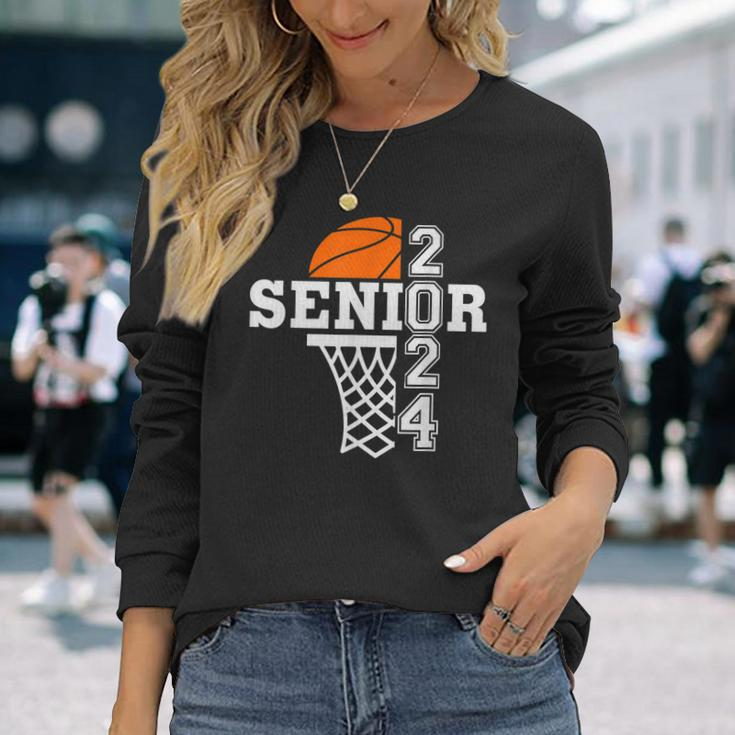 Senior Class Of 2024 Basketball Seniors Back To School Long Sleeve T-Shirt T-Shirt Gifts for Her