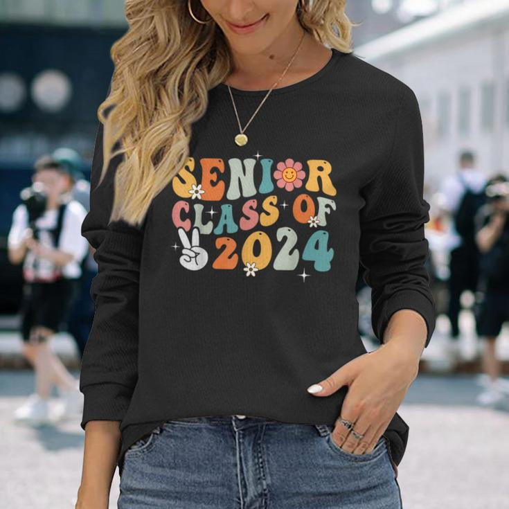 Senior Class Of 2024 Back To School Senior 2024 Graduation Long Sleeve T-Shirt Gifts for Her