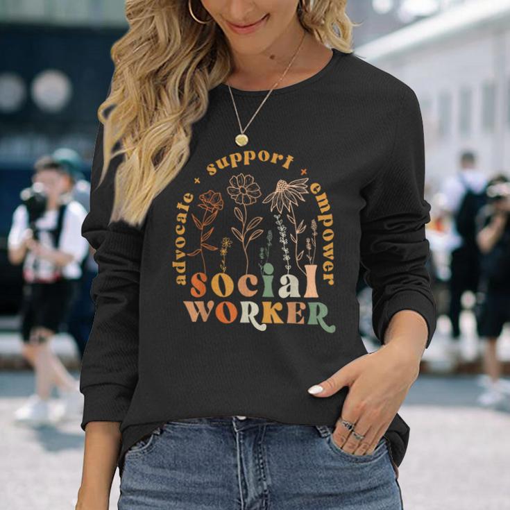 Social Worker Social Work Month Long Sleeve Gifts for Her