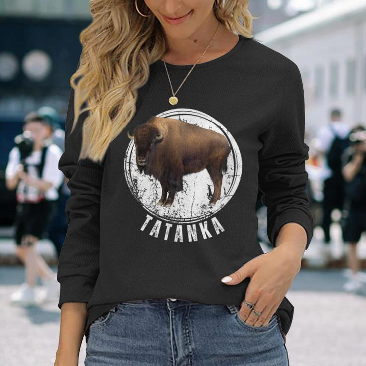 Tatanka Buffalo Bison Tatanka Animal Long Sleeve T-Shirt Gifts for Her
