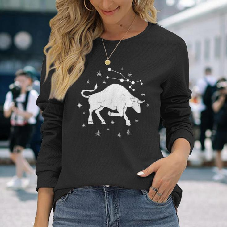 Taurus Constellation – Zodiac Astrology Long Sleeve T-Shirt T-Shirt Gifts for Her