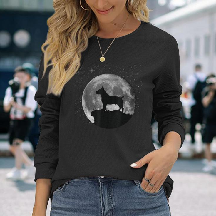 Teddy Roosevelt Terrier Dog Clothes Long Sleeve T-Shirt Gifts for Her