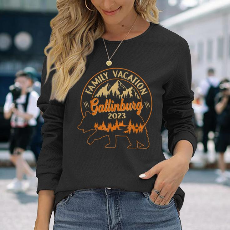 Tennessee Gatlinburg Smoky Mountains Vacation 2023 Long Sleeve T-Shirt T-Shirt Gifts for Her