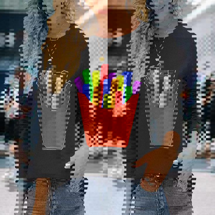 Traditional Gay Lgbtq Potato French Fries Gay Pride Long Sleeve T-Shirt Gifts for Her Traditional Gay Lgbtq Potato French Fries Gay Pride Long Sleeve T-Shirt Gifts for Her