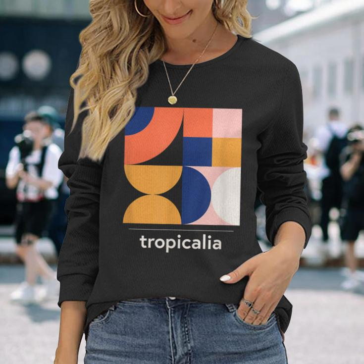 Tropicalia Vintage Latin Jazz Music Band Long Sleeve T-Shirt Gifts for Her