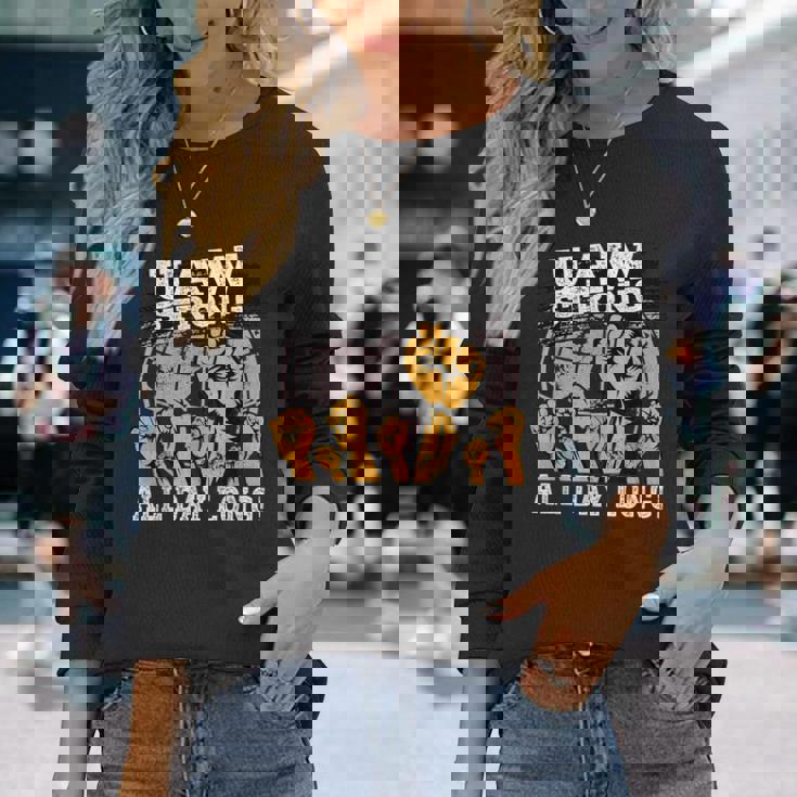 Uaw Strike Red United Auto Worker Picket Sign Uaw Worker Long Sleeve T-Shirt Gifts for Her