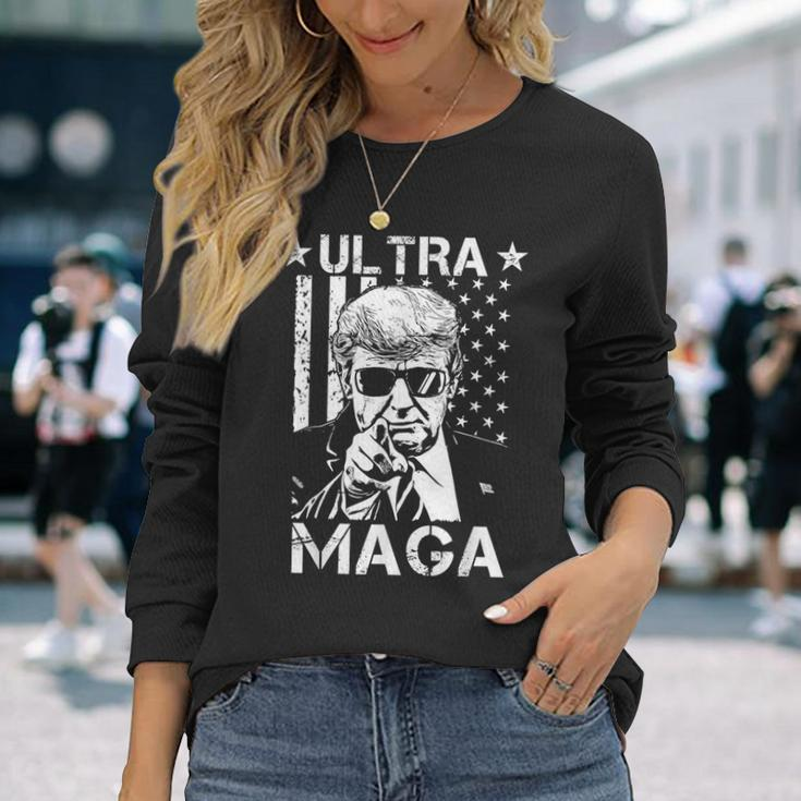 Ultra Maga Great Maga King Pro Trump King Long Sleeve T-Shirt T-Shirt Gifts for Her