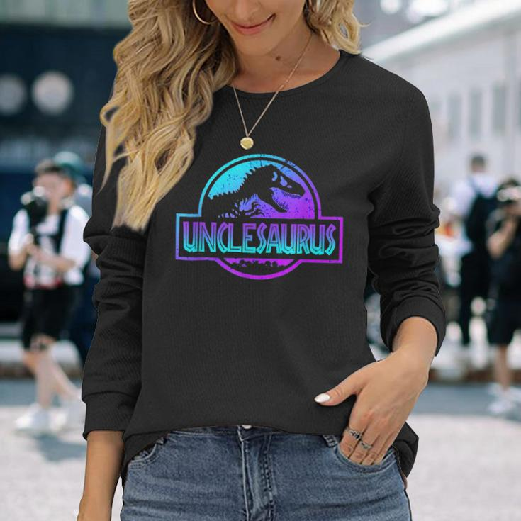 Unclesaurus Dinosaur Rex Father Day For Dad Long Sleeve T-Shirt T-Shirt Gifts for Her