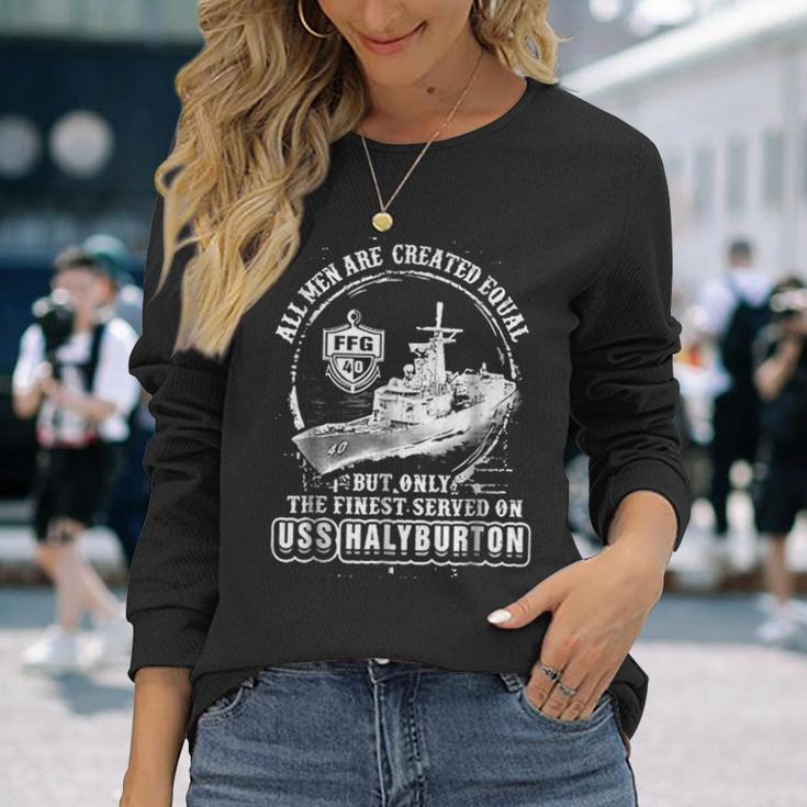 Uss Halyburton Ffg40 Long Sleeve T-Shirt Gifts for Her