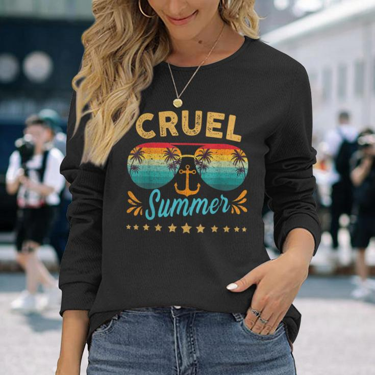 Vintage Cruel Summer Beach Matching Summer Beach Lover Long Sleeve T-Shirt Gifts for Her