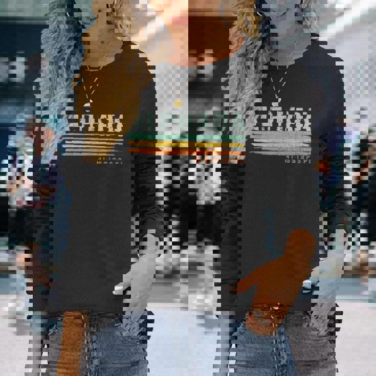 Vintage Stripes Alphaba Ms Long Sleeve T-Shirt Gifts for Her