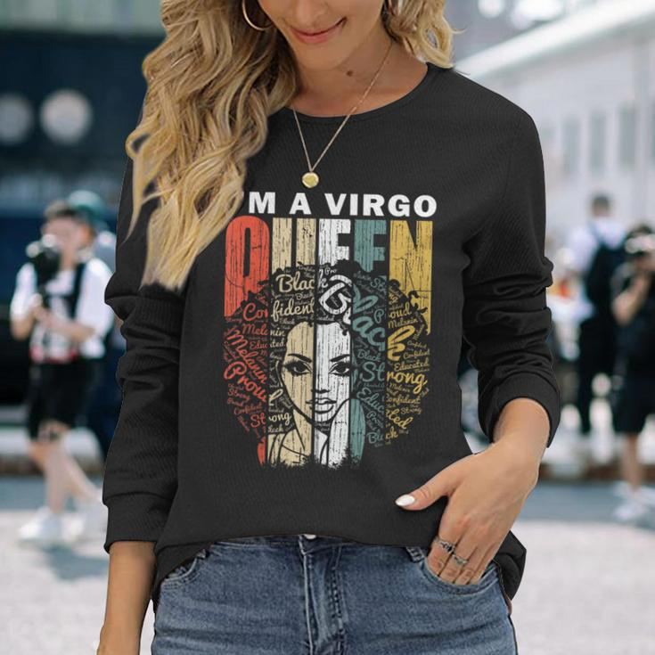 I Am Virgo Queen Birthday Unapologetic African Long Sleeve Gifts for Her