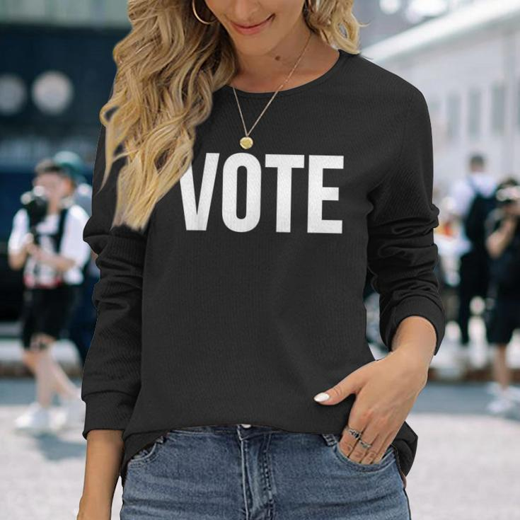 Vote Politics Long Sleeve T-Shirt Gifts for Her