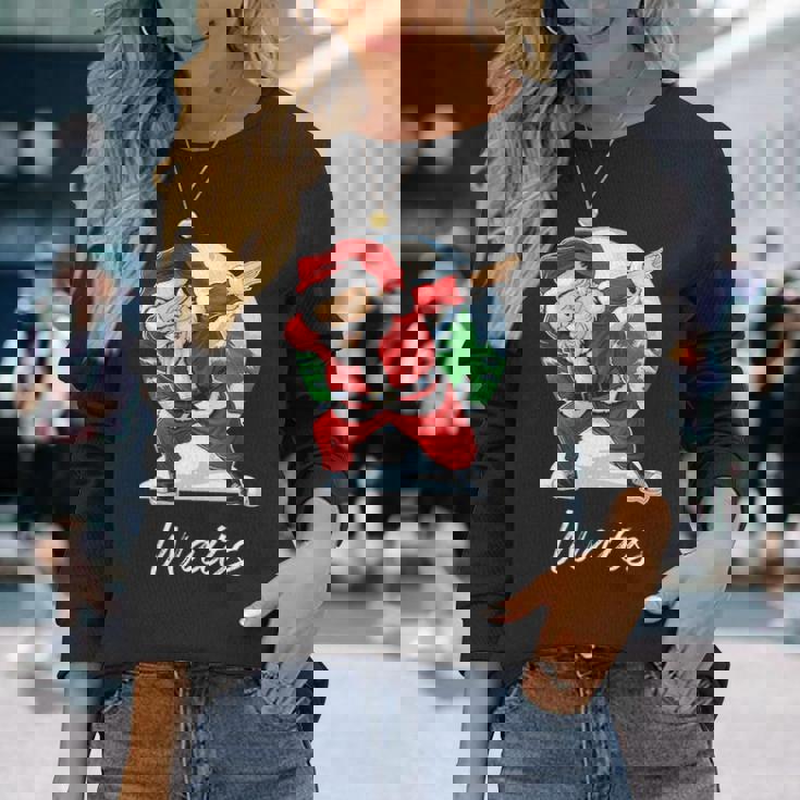 Waits Name Santa Waits Long Sleeve T-Shirt Gifts for Her
