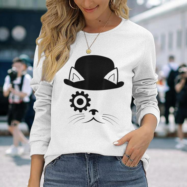 Cat Dystopian Literary Cat Long Sleeve T-Shirt Gifts for Her