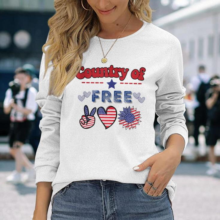 Country Of Free Quotes This Country Of Ours Long Sleeve T-Shirt Gifts for Her