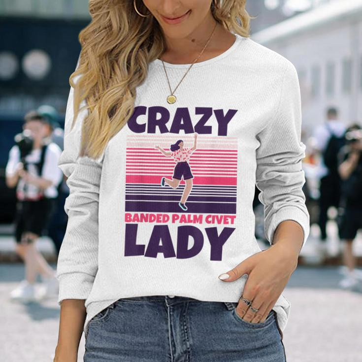 Crazy Banded Palm Civet Lady Long Sleeve T-Shirt Gifts for Her
