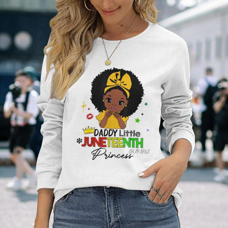 Daddy Little Junenth Princess 1865 American Junenth Long Sleeve T-Shirt Gifts for Her