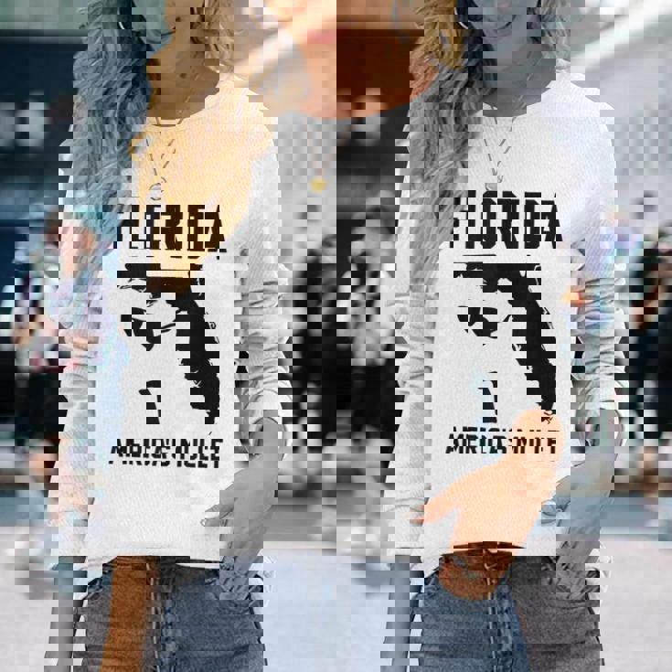 Florida Americas Mullet Long Sleeve T-Shirt T-Shirt Gifts for Her Florida Americas Mullet Long Sleeve T-Shirt T-Shirt Gifts for Her