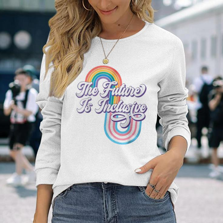 The Future Inclusive Lgbt Rights Transgender Trans Pride Long Sleeve T-Shirt Gifts for Her