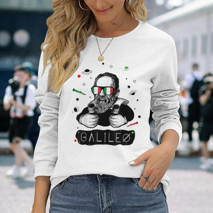 Galileo Meme Italian Science Astronomy Long Sleeve T-Shirt T-Shirt Gifts for Her
