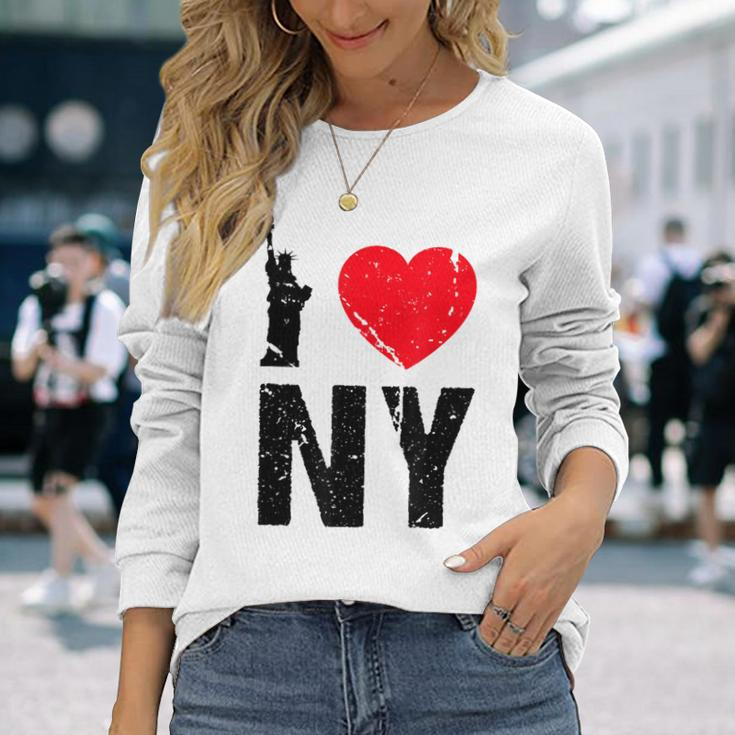I Heart Love Ny New York City Nyc Long Sleeve T-Shirt Gifts for Her
