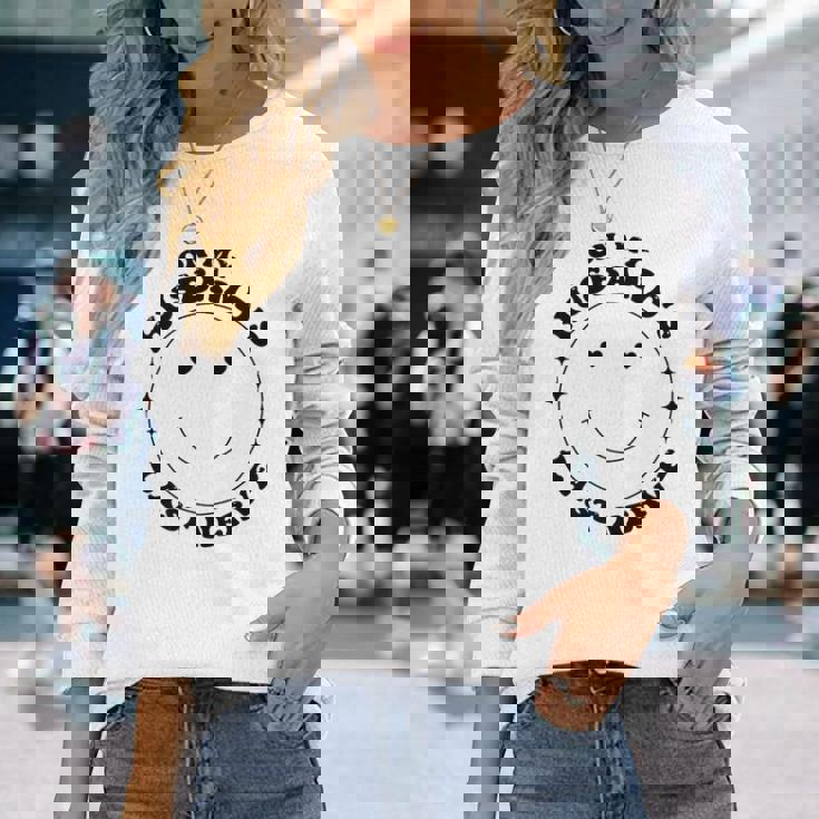 On My Husbands Last Nerve Long Sleeve T-Shirt T-Shirt Gifts for Her