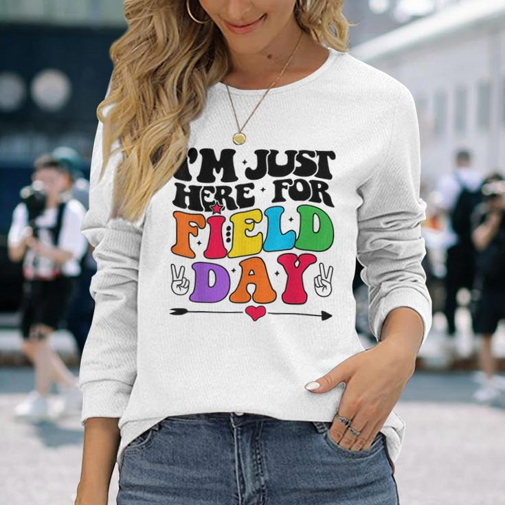 Im Just Here For Field Day Happy Last Day Of School 2023 Long Sleeve T-Shirt T-Shirt Gifts for Her
