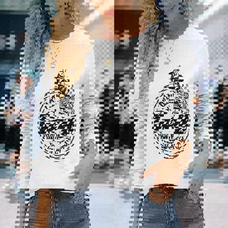 I Match Energy So How We Gon' Act Today Skull Positive Quote Long Sleeve T-Shirt Gifts for Her