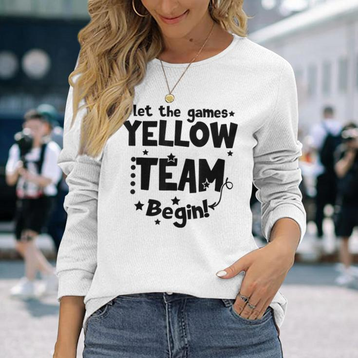 Yellow Team Let The Games Begin Field Trip Day Long Sleeve T-Shirt T-Shirt Gifts for Her