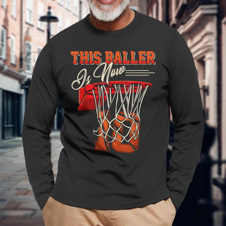 10Th Birthday For Boy Basketball 10 Years Old Kid Long Sleeve T-Shirt T-Shirt Gifts for Old Men