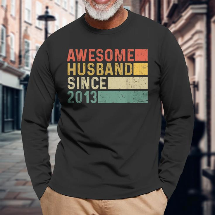 10Th Wedding Anniversary For Him Awesome Husband 2013 Long Sleeve T-Shirt Gifts for Old Men