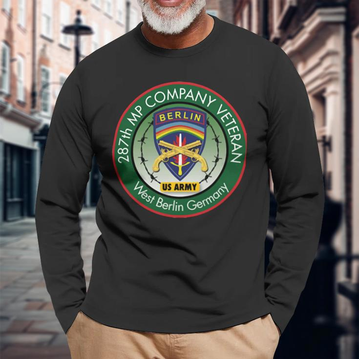 287Th Mp Company Berlin Veteran Unit Patch Shirt Long Sleeve T-Shirt Gifts for Old Men