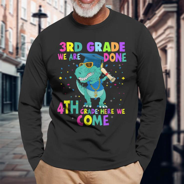 3Rd Grade Graduation Magical Dinosaur Long Sleeve T-Shirt T-Shirt Gifts for Old Men