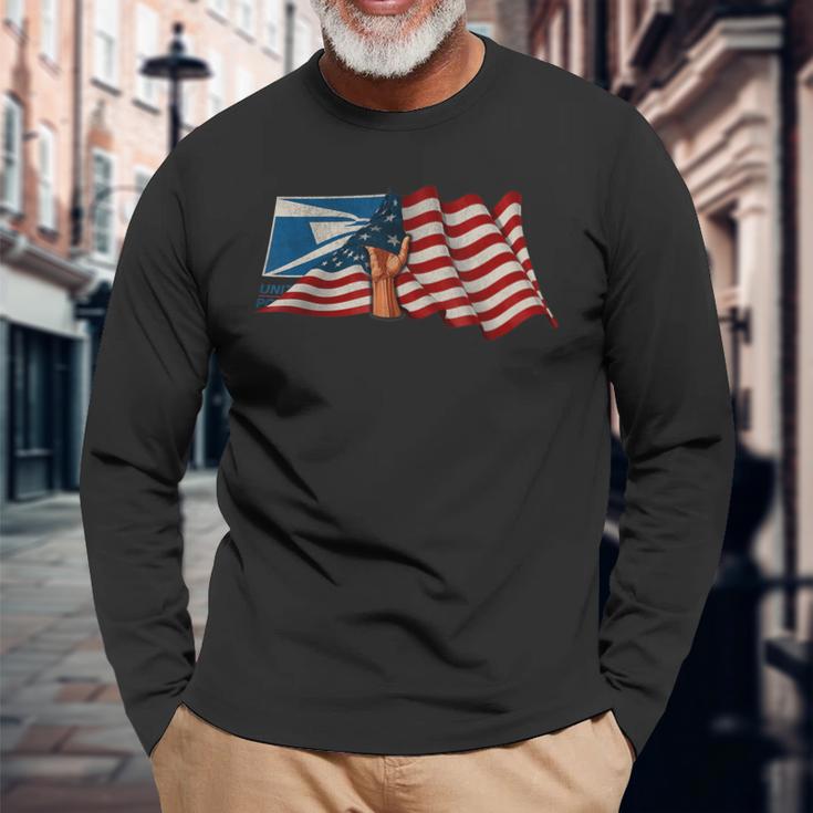 United States Flag T-shirt With The Names Of The States