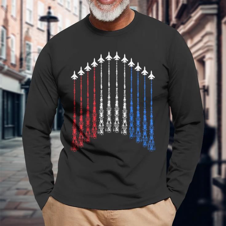4Th Of July For Men Red White And Blue Boys Patriotic Long Sleeve T-Shirt Gifts for Old Men