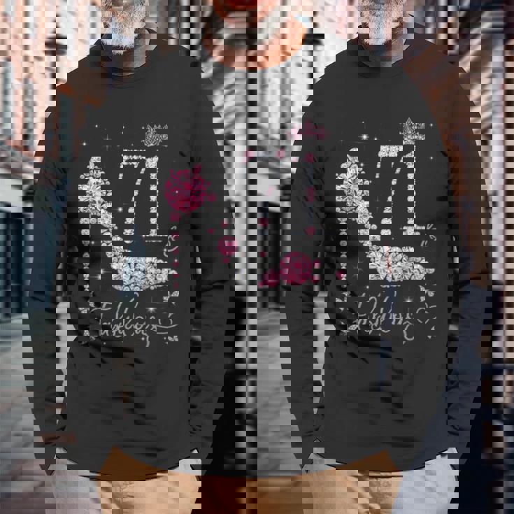 71 & Fabulous 71 Years Old And Fabulous 71St Birthday Long Sleeve T-Shirt Gifts for Old Men