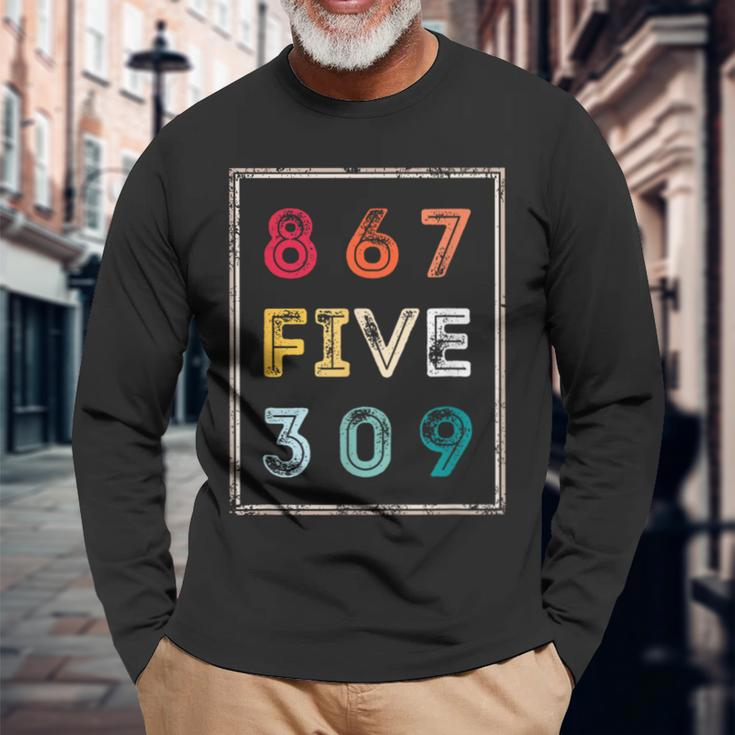 8675309 Nostalgic And 80S & 90S Long Sleeve T-Shirt Gifts for Old Men