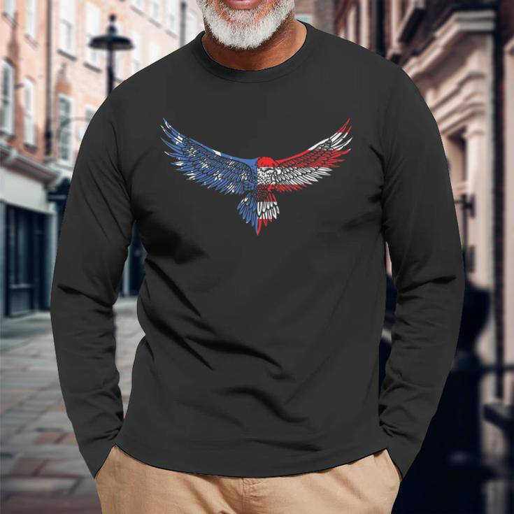 American Flag Eagle Mullet Patriotic For Long Sleeve T-Shirt T-Shirt Gifts for Old Men