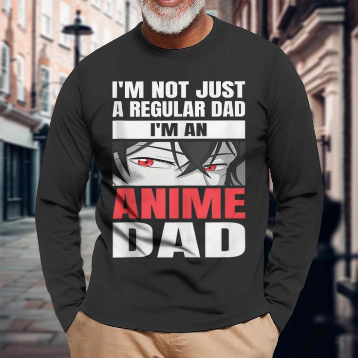 Anime Fathers Birthday Im An Anime Dad Fathers Day Long Sleeve T-Shirt T-Shirt Gifts for Old Men