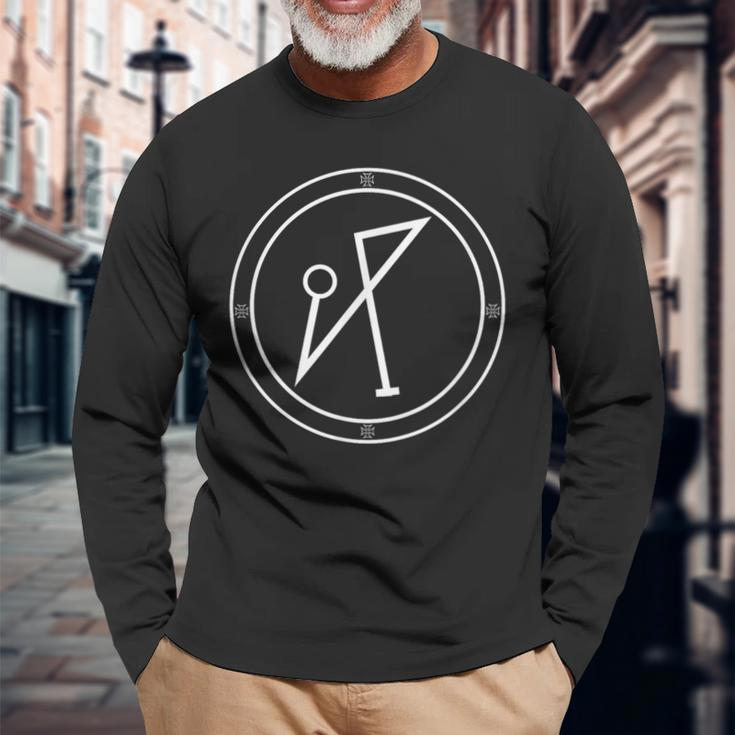 Archangel Michael Sigil Protection Courage Long Sleeve T-Shirt Gifts for Old Men