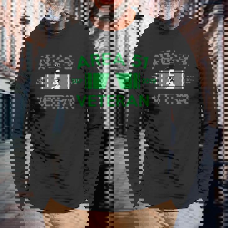 Area 51 Veteran Vintage Storm Area 51 Long Sleeve T-Shirt T-Shirt Gifts for Old Men