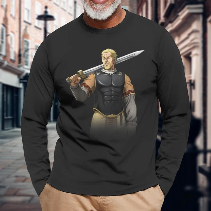 Askeladd Vinland Saga Anime Characters Action Historical Long Sleeve T-Shirt Gifts for Old Men
