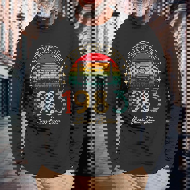 Awesome Since 1983 Vintage 1983 40Th Birthday 40 Years Old 40Th Birthday Long Sleeve T-Shirt T-Shirt Gifts for Old Men