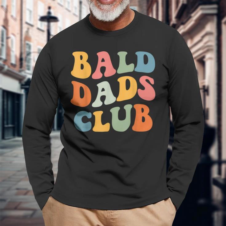 Bald Dads Club Dad Fathers Day Bald Head Joke Long Sleeve T-Shirt T-Shirt Gifts for Old Men