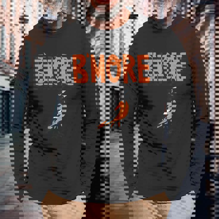 Baltimore Pride Bmore Maryland Md Pride Month Long Sleeve T-Shirt T-Shirt Gifts for Old Men