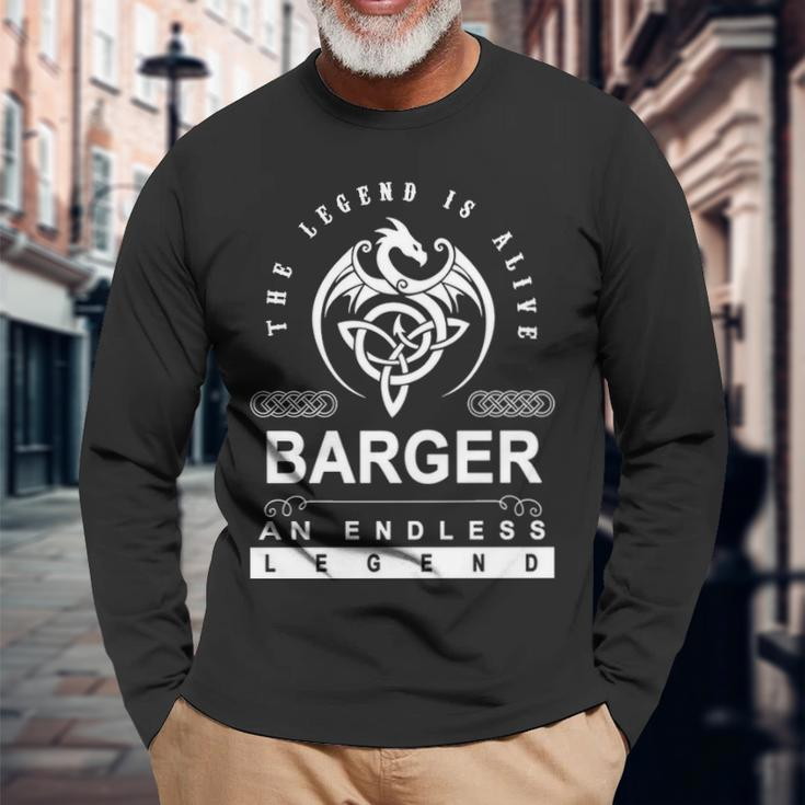 Barger Name Barger An Enless Legend V2 Long Sleeve T-Shirt Gifts for Old Men