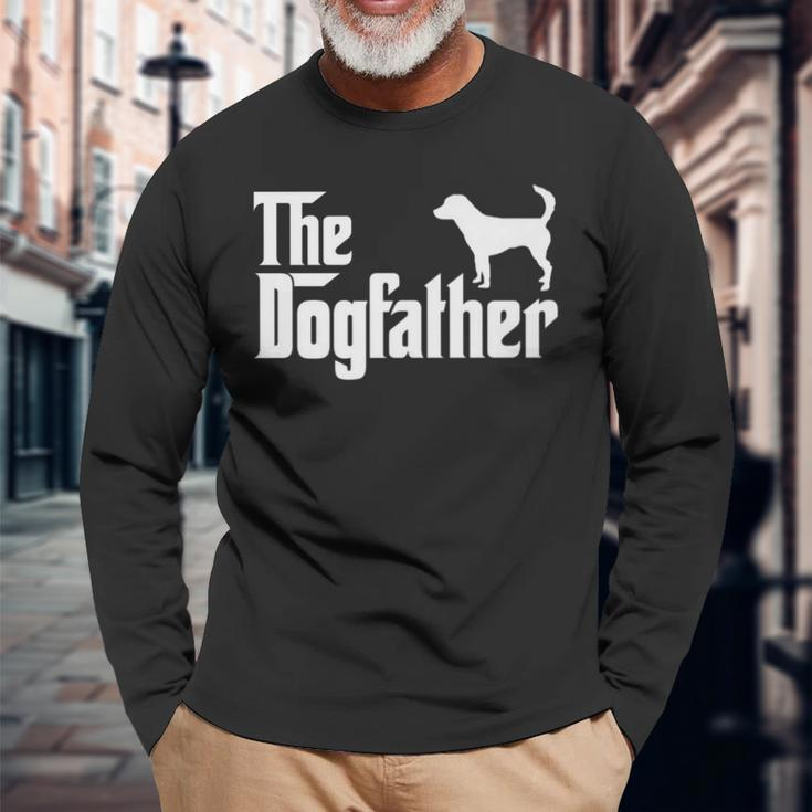 Beagle Harrier Dogfather Dog Dad Long Sleeve T-Shirt Gifts for Old Men