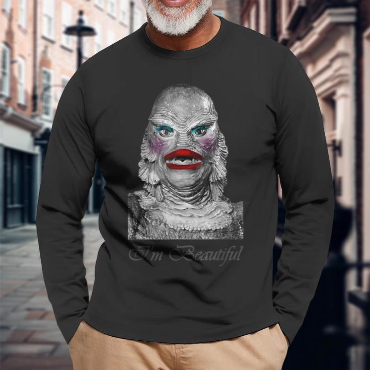I Am Beautiful Creature Of The Black Lagoon Flick I Am Long Sleeve T-Shirt Gifts for Old Men